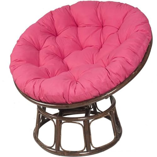 Generisch Kissen für Hängesessel, waschbares Schaukelstuhlkissen, Dickes Terrassen-Hängesesselkissen für den Garten (nur Kissen) (Größe: 90 cm, Farbe: Rosenrot) von Generisch