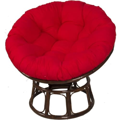 Generisch Kissen für Hängesessel, waschbares Schaukelstuhlkissen, Dickes Terrassen-Hängesesselkissen für den Garten (nur Kissen) (Größe: 90 cm, Farbe: großes Rot) von Generisch