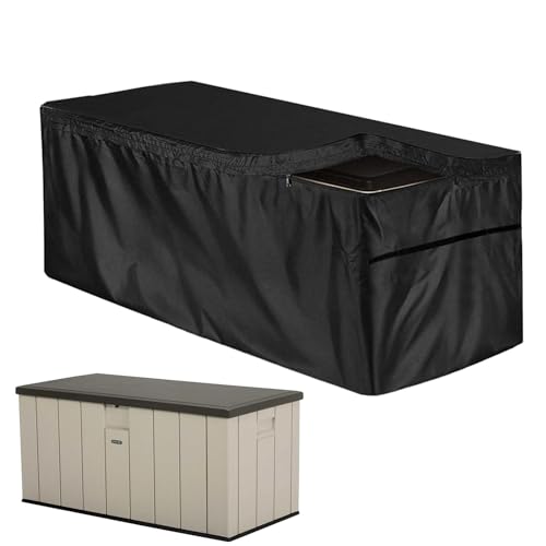 Generisch Kissenbox Abdeckung Auflagenbox Schutzhülle Gartenbox Abdeckplane Gartentruhe Schutzplane Abdeckhaube Mit Reißverschluss von Generisch