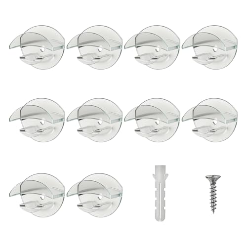 Generisch Kleberhuthalter - 10 Stück Cap Hook | Wandhalterung Kein Bohrhut -Rack Organizer | Kleberhaken für Mäntel Keys Kitchen Eingangswohnheime Badezimmer Wohnzimmer Wohnung von Generisch