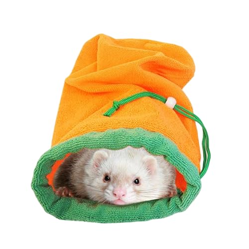 Generisch Kleintier Handtuch Tasche - Saugfähige Hamster Transporttasche,Atmungsaktive Badetasche Mit Verstellbarem Kordelzug Für Hamster, Kaninchen, Welpen Und Kleintiere von Generisch
