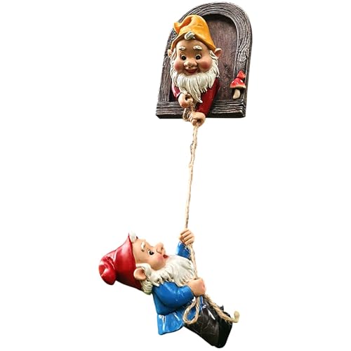 Generisch Kletternde Zwerge Baumdekor - Zwerge Baum Hugger | Niedliche GNOME-Gartenstatue, Kunstharz-Zwergskulptur Für Hofdekorations-Ornamente Im -Freien Generisch Kletternde Zwerge Baumdekor - Zwerge Baum Hugger | Niedliche GNOME-Gartenstatue, Kunstharz-Zwergskulptur Für Hofdekorations-Ornamente Im -Freien von Generisch