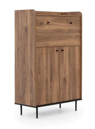 Generisch Kommode 90 cm Brandy Eiche Castello – modernes Sideboard mit Metallbeinen – Apallo – markantes Design mit erhöhter Top-Leiste – stilvolle Kommode für Wohnzimmer, Schlafzimmer oder Flur Generisch Kommode 90 cm Brandy Eiche Castello – modernes Sideboard mit Metallbeinen – Apallo – markantes Design mit erhöhter Top-Leiste – stilvolle Kommode für Wohnzimmer, Schlafzimmer oder Flur von Generisch