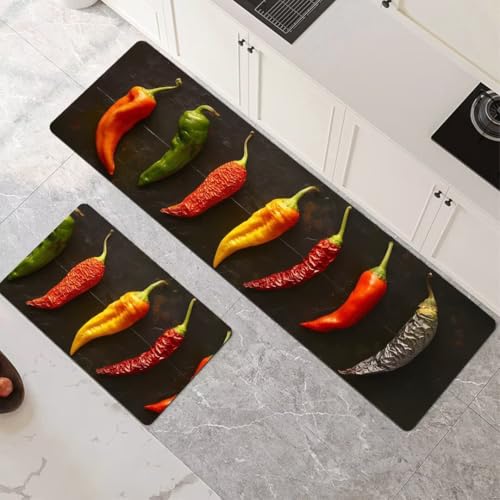 Generisch Küchenteppich Waschbar rutschfest 2 Stück, Saugfähige Küchenläufer Vegetable Dünn Schnelltrocknend Teppichläufer Flur Bodenmatte, Badezimmer Läufer Küche Teppich 40x60cm+40x120cm 6-243 Generisch Küchenteppich Waschbar rutschfest 2 Stück, Saugfähige Küchenläufer Vegetable Dünn Schnelltrocknend Teppichläufer Flur Bodenmatte, Badezimmer Läufer Küche Teppich 40x60cm+40x120cm 6-243 von Generisch