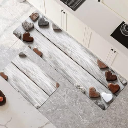 Generisch Küchenteppich Waschbar rutschfest 2 Stück, Saugfähige Küchenläufer Wooden Dünn Schnelltrocknend Teppichläufer Flur Bodenmatte, Badezimmer Läufer Küche Teppich 80x120cm+80x240cm 6-171 Generisch Küchenteppich Waschbar rutschfest 2 Stück, Saugfähige Küchenläufer Wooden Dünn Schnelltrocknend Teppichläufer Flur Bodenmatte, Badezimmer Läufer Küche Teppich 80x120cm+80x240cm 6-171 von Generisch