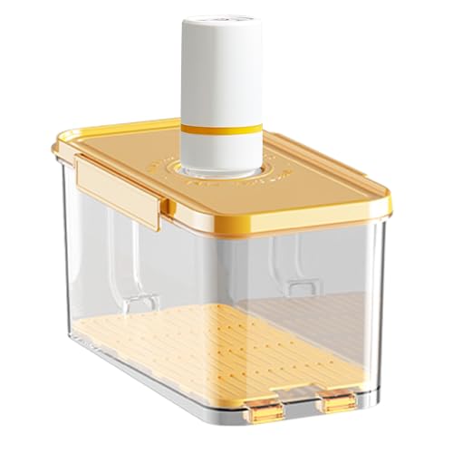 Generisch Küchenvakuumglas - Luftdichter Lebensmittelhalter, Leckeres Lagerbehälter | Frischwachtkiste Mit Pumpe Und Dichtung, Langlebiger Behälter Zum Aufbewahren Von Obstbrot -Snacks Und Mehr von Generisch