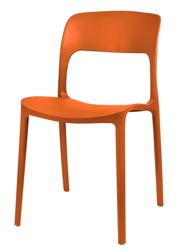 Generisch Kunststoffstuhl Mono Orange von Generisch
