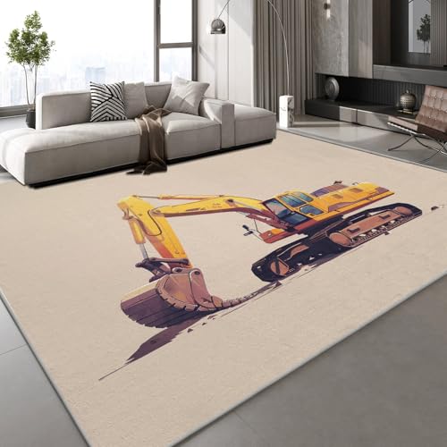 Generisch Kurzflor Teppich 3D Bagger Baufahrzeug Teppich Matten rutschfeste FußMatte Aquarell Vintage Muster Kinder Spielteppiche FüR Schlafzimmer Flur Wohnzimmer Boden 180x240 cm Generisch Kurzflor Teppich 3D Bagger Baufahrzeug Teppich Matten rutschfeste FußMatte Aquarell Vintage Muster Kinder Spielteppiche FüR Schlafzimmer Flur Wohnzimmer Boden 180x240 cm von Generisch