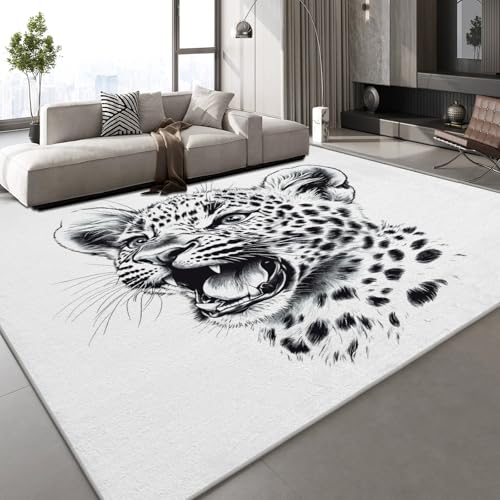 Generisch Kurzflor Teppich 3D Leopard Tier Teppich Matten rutschfeste FußMatte Malerei Muster Kinder Spielteppiche FüR Schlafzimmer Flur Wohnzimmer Boden 50x80 cm Generisch Kurzflor Teppich 3D Leopard Tier Teppich Matten rutschfeste FußMatte Malerei Muster Kinder Spielteppiche FüR Schlafzimmer Flur Wohnzimmer Boden 50x80 cm von Generisch