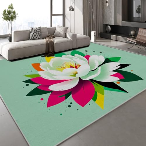 Generisch Kurzflor Teppich 3D Lilienblüte Pflanze Teppich Matten rutschfeste FußMatte Bemalt Vintage Muster Kinder Spielteppiche FüR Schlafzimmer Flur Wohnzimmer Boden 60x90 cm Generisch Kurzflor Teppich 3D Lilienblüte Pflanze Teppich Matten rutschfeste FußMatte Bemalt Vintage Muster Kinder Spielteppiche FüR Schlafzimmer Flur Wohnzimmer Boden 60x90 cm von Generisch