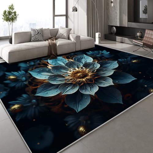 Generisch Kurzflor Teppich 3D Lotus Pflanze Teppich Matten rutschfeste FußMatte Gemalt Abstrakt Muster Kinder Spielteppiche FüR Schlafzimmer Flur Wohnzimmer Boden 50x80 cm Generisch Kurzflor Teppich 3D Lotus Pflanze Teppich Matten rutschfeste FußMatte Gemalt Abstrakt Muster Kinder Spielteppiche FüR Schlafzimmer Flur Wohnzimmer Boden 50x80 cm von Generisch