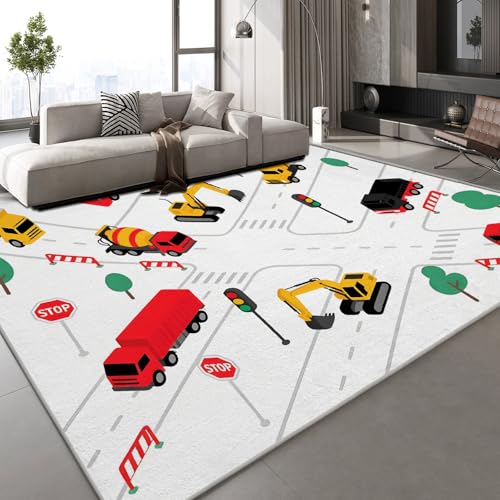 Generisch Kurzflor Teppich 3D Stadt Transport Teppich Matten rutschfeste FußMatte Malerei Cartoon Muster Kinder Spielteppiche FüR Schlafzimmer Flur Wohnzimmer Boden 180x240 cm Generisch Kurzflor Teppich 3D Stadt Transport Teppich Matten rutschfeste FußMatte Malerei Cartoon Muster Kinder Spielteppiche FüR Schlafzimmer Flur Wohnzimmer Boden 180x240 cm von Generisch
