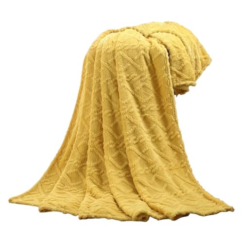 Generisch Kuscheldecke Decke Sofa Strickdecke - Klein Wohndecke Couchdecke Wohndecken kuscheldecken, Sofadecke Doppelgesicht Extra Weich, Flauschig Wohnzimmer, Wolldecke Grün (Kurkuma) von Generisch