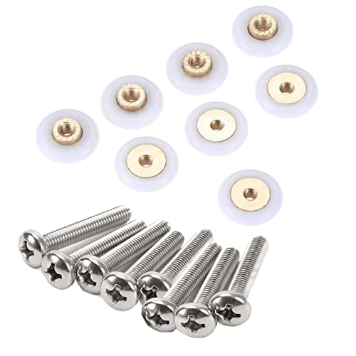 Generisch L-MEIQUN 18mm Duschkabine Rollen Schiebetür Rollen Ersatzteile Duschkabinen Glastürrolle 8 Stück Ersatzrollen Für Duschtür Rollen Duschkabinen Rollen Badezimmer Zubehör (Größe : 18mm) von Generisch