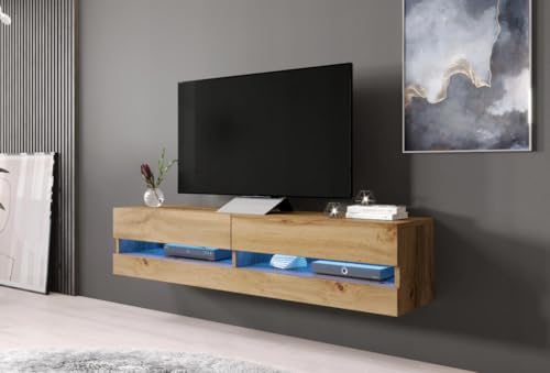 Generisch Letztes Stück! – Hängendes TV-Lowboard VIGO New '180' – Wotan Eiche – ohne Beleuchtung Generisch Letztes Stück! – Hängendes TV-Lowboard VIGO New '180' – Wotan Eiche – ohne Beleuchtung von Generisch