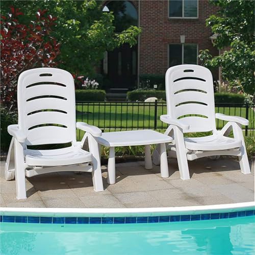 Generisch Liegestuhl Verstellbar - Wasserdicht, Hitzebeständig, Faltbar mit Rollen - Ideal für Pool und Camping Generisch Liegestuhl Verstellbar - Wasserdicht, Hitzebeständig, Faltbar mit Rollen - Ideal für Pool und Camping von Generisch