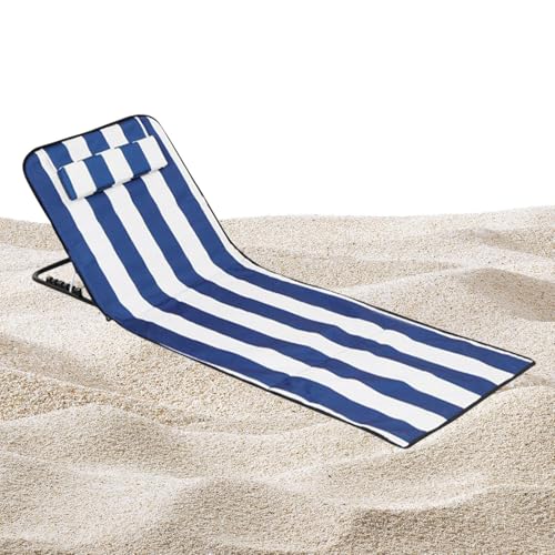 Generisch Lounge Liege, Klappbare liegen, 160x52x38cm Tragbare Sonnenliege Mit Kopfstütze Und Rückenlehne Für Familie Garten Camping von Generisch