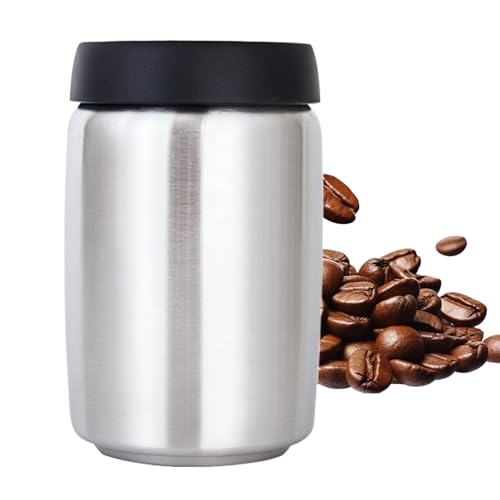 Generisch Luftdichter Kaffeebehälter | Edelstahl Küchen Lebensmittelgläser | Aufbewahrungsbehälter Für Kaffeebohnen - Für Bohnen Zucker Tee Trockenwaren Nüsse Mehl von Generisch