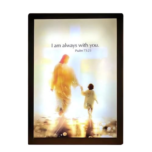 Generisch Luminworks Jesus Lampe, 4d LED Christus Rahmen Licht, Gemälde Inspirierendes Jesus Nachtlicht, Beleuchtete Kirche Lampe Für Gebet, Dekoratives Nachtlicht Für Wohnzimmer Und Schlafzimmer Generisch Luminworks Jesus Lampe, 4d LED Christus Rahmen Licht, Gemälde Inspirierendes Jesus Nachtlicht, Beleuchtete Kirche Lampe Für Gebet, Dekoratives Nachtlicht Für Wohnzimmer Und Schlafzimmer von Generisch