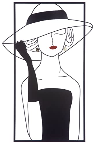 Generisch MF Wanddeko LADY mit Hut Metall Relief Wandschmuck 3D Bild Metalldeko Metallbild Dekoration Handgefertigt NEUHEIT Höhe 60cm Generisch MF Wanddeko LADY mit Hut Metall Relief Wandschmuck 3D Bild Metalldeko Metallbild Dekoration Handgefertigt NEUHEIT Höhe 60cm von Generisch