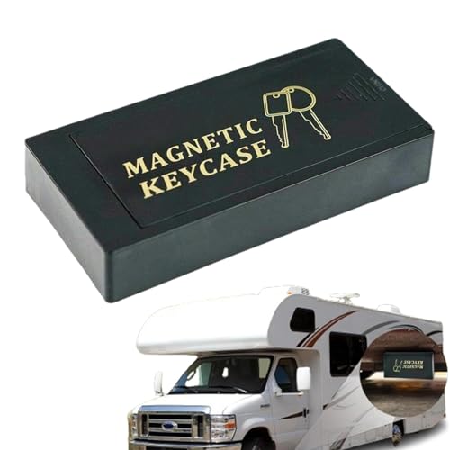 Generisch Magnetischer Schlüsselkasten für unter dem Auto, magnetischer Schlüsselhalter, Magnetischer Schlüsselkasten unter dem Auto, Schlüsselschränke für den Außenbereich, Aufbewahrungsorganisator, von Generisch