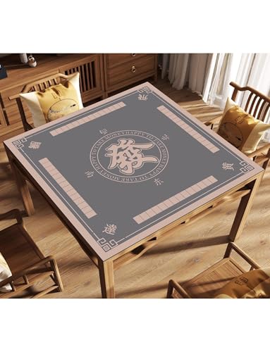 Generisch Mahjong-Matte, Tischdecke for Mahjong, rutschfeste Mahjong-Tischmatte, aufrollbare Spielmatte for Mah Jongg, Karten-, Brett- und Legespiele(Style 3,104x104cm) von Generisch