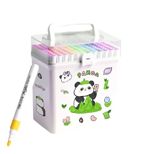 Generisch Malstift - 120 Farben Tiercartoon-Design Malset - Universell Einsetzbar Für Schüler Und Kinder von Generisch