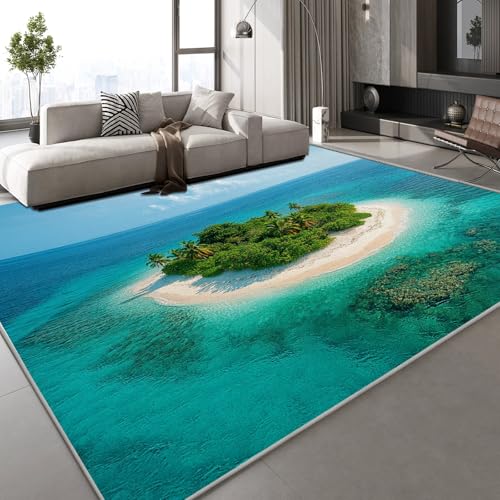 Generisch Meer Inseln Teppich Kinderteppich Modern 3D Blauer Himmel Natur Teppich Kinderzimmer Kurzflor Teppiche rutschfeste Spielteppiche für Schlafzimmer Wohnzimmer Zimmer 150x210 cm Generisch Meer Inseln Teppich Kinderteppich Modern 3D Blauer Himmel Natur Teppich Kinderzimmer Kurzflor Teppiche rutschfeste Spielteppiche für Schlafzimmer Wohnzimmer Zimmer 150x210 cm von Generisch