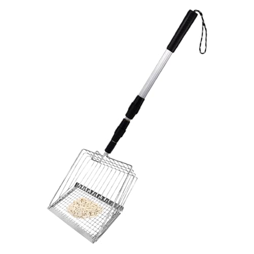 Generisch Metal Cat Müllschaufel, Katzentoilette Schöpfer - Pooper Scooper Katze mit tiefer Schaufel,Langgriff Pooper Poop Sifter für Haushalt Senior Pet Care Small Space Living von Generisch