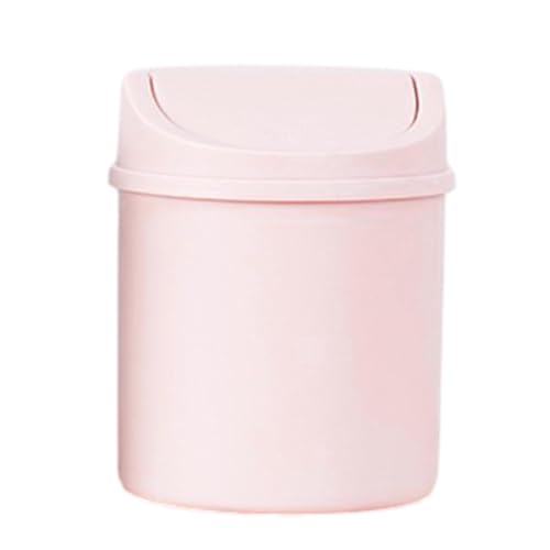 Generisch Mini Desktop Mülleimer - Kunststoff Papierkorb Badezimmer - Klein Desktop Papierkorb Mit Deckel - Mülleimer Für Familie Wohnzimmer Schlafzimmer Badezimmer Büro von Generisch