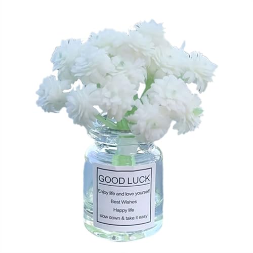 Generisch Mini-Gänseblümchen in Glasvase, Mini-Rosenblumenvase, Auto-Armaturenbrett-Dekoration, Selbstklebende Minivase, süße Miniaturblumen in Glasvase, für die Innendekoration des Autos (Weiss) Generisch Mini-Gänseblümchen in Glasvase, Mini-Rosenblumenvase, Auto-Armaturenbrett-Dekoration, Selbstklebende Minivase, süße Miniaturblumen in Glasvase, für die Innendekoration des Autos (Weiss) von Generisch