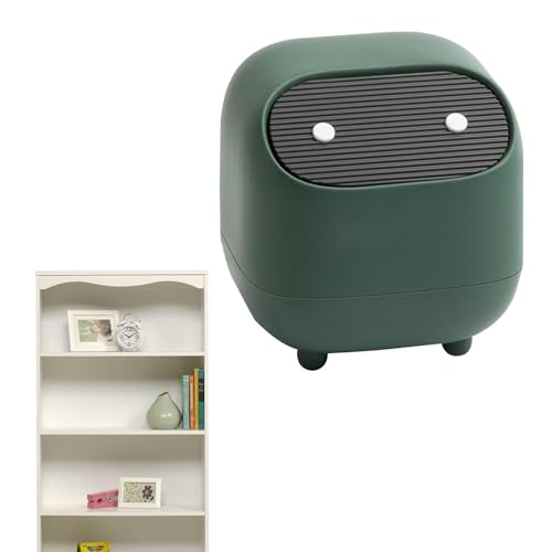 Generisch Mini-Mülleimer,Stilvoller Papierkorb -Tiny Press Type Counter Mülleimer Abfalleimer Papierkorb für Badezimmer-Waschtisch von Generisch