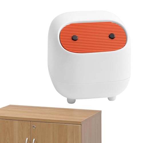 Generisch Mini-Mülleimer,Stilvoller Papierkorb -Tiny Press Type Counter Mülleimer Abfalleimer Papierkorb für Badezimmer-Waschtisch von Generisch