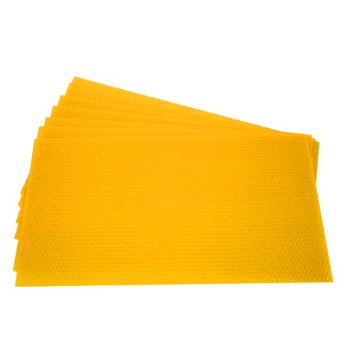 Generisch Mittelwände Zander (395x195) Standard Zellgröße 5.4 Imker, Bienen, für Rähmchen, Wachs, Kerzen, 2 KG Paket, 26001-A von Generisch