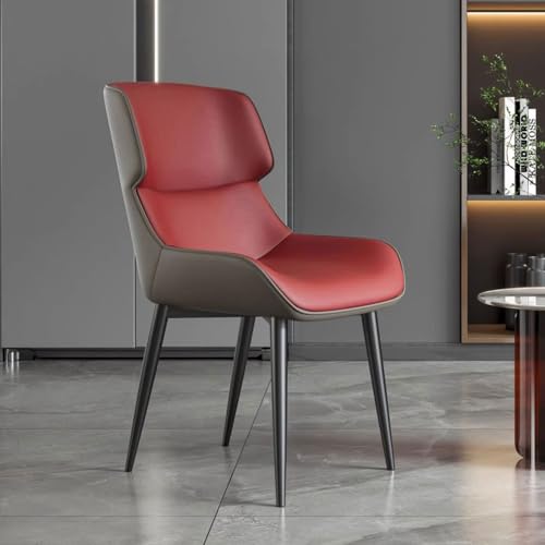 Generisch Moderner Esstuhl Set mit 2 dicken gepolsterten Lederküchenstühlen mit Rückenlehne und Armlehnen Casual Reception Stuhl für Küchentheke Home Office Generisch Moderner Esstuhl Set mit 2 dicken gepolsterten Lederküchenstühlen mit Rückenlehne und Armlehnen Casual Reception Stuhl für Küchentheke Home Office von Generisch