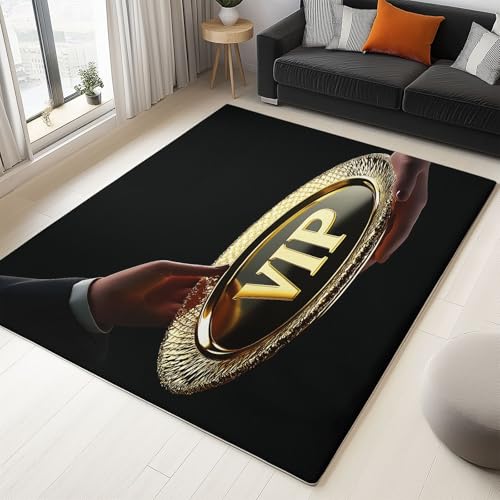 Generisch Moderner Teppich Goldenes Tablett 140x200cm Weich Waschbarer Teppich mit Rutschfester Rückseite, für Wohnzimmer Schlafzimmer Kinderzimmer Heimdekoration Generisch Moderner Teppich Goldenes Tablett 140x200cm Weich Waschbarer Teppich mit Rutschfester Rückseite, für Wohnzimmer Schlafzimmer Kinderzimmer Heimdekoration von Generisch