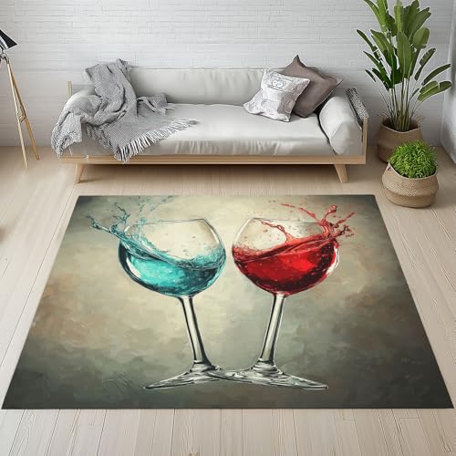 Generisch Moderner Weinglas Teppich Wohnzimmer Weicher rutschfest 140 x 200 cm Rotweinglas Muster Carpet Waschbarer Kurzflor Tppiche für Schlafzimmer kinderteppich Bettvorleger Küche Generisch Moderner Weinglas Teppich Wohnzimmer Weicher rutschfest 140 x 200 cm Rotweinglas Muster Carpet Waschbarer Kurzflor Tppiche für Schlafzimmer kinderteppich Bettvorleger Küche von Generisch