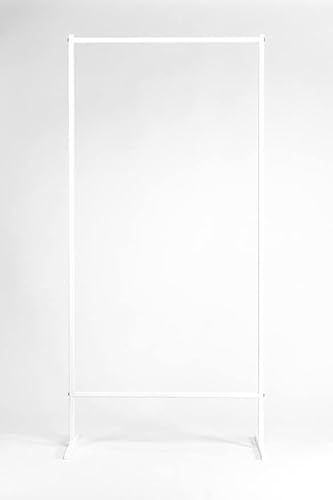 Generisch Moderner freistehender Kleiderständer aus Metall – Garderobenständer für Flur, Schlafzimmer & Ankleidezimmer – Stabiler Kleiderständer im Industrial Design (Weiß, 80cm) von Generisch