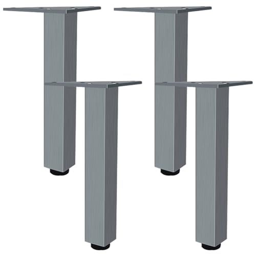 Generisch Möbelfüße Verstellbar Schrankfüße Grau 4 Stück Höhenverstellbar Quadrat Aluminiumlegierung Eloxierte Oberfläche Mobelbeine Höhe 6-40cm Sideboard Nachtschrank Füße Mit Schrauben-23cm/9.1" Generisch Möbelfüße Verstellbar Schrankfüße Grau 4 Stück Höhenverstellbar Quadrat Aluminiumlegierung Eloxierte Oberfläche Mobelbeine Höhe 6-40cm Sideboard Nachtschrank Füße Mit Schrauben-23cm/9.1" von Generisch