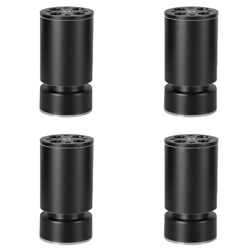 Generisch Möbelfüße Verstellbar Schwarz 4 Stück Höhenverstellbar Möbelfüsse Rund Aluminiumlegierung Eloxierte Oberfläche Möbelbeine Höhe 6-40cm Schrankfüße Tischfüße Sofasfüße Mit Schrauben-8cm/3.1" Generisch Möbelfüße Verstellbar Schwarz 4 Stück Höhenverstellbar Möbelfüsse Rund Aluminiumlegierung Eloxierte Oberfläche Möbelbeine Höhe 6-40cm Schrankfüße Tischfüße Sofasfüße Mit Schrauben-8cm/3.1" von Generisch