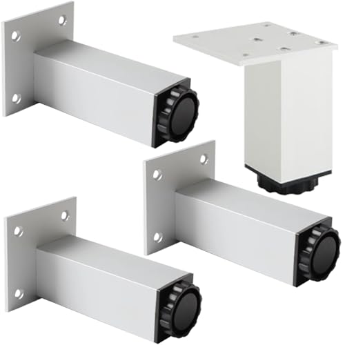 Generisch Möbelfüße Verstellbar Silver 4 Stück Möbelfüsse Verstellbar Mobelbeine,Höhe:6-40cm Sofasfüße Vierkant Schrank Füße Couchtisch Beine Sockelfuß Aluminium Eloxierte Oberfläche 10cm/4in Generisch Möbelfüße Verstellbar Silver 4 Stück Möbelfüsse Verstellbar Mobelbeine,Höhe:6-40cm Sofasfüße Vierkant Schrank Füße Couchtisch Beine Sockelfuß Aluminium Eloxierte Oberfläche 10cm/4in von Generisch