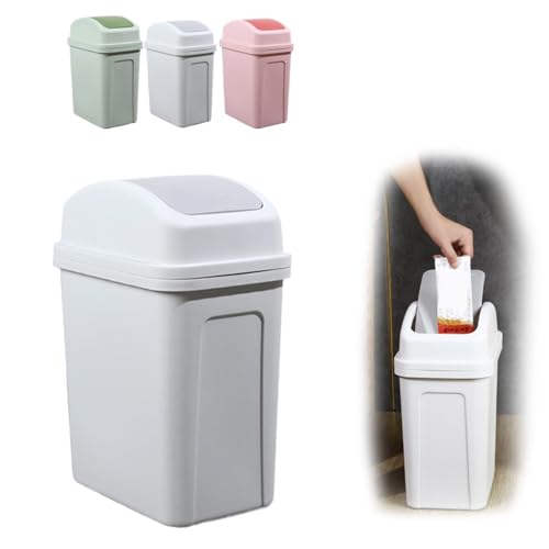 Generisch MüLleimer Schwingdeckel 7 L, Abfalleimer Mit Deckel MüLleimer Mit Deckel BadmüLleimer Trash Can MistküBel RestmüLleimer Papierkorb Kosmetikeimer MüLleimers Badezimmer Abfalleimer (01White) Generisch MüLleimer Schwingdeckel 7 L, Abfalleimer Mit Deckel MüLleimer Mit Deckel BadmüLleimer Trash Can MistküBel RestmüLleimer Papierkorb Kosmetikeimer MüLleimers Badezimmer Abfalleimer (01White) von Generisch