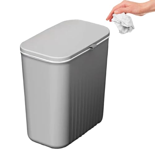 Generisch Mülldose - 11,42 Zoll Müllbehälter für Arbeitsplatten, kleines Deckeldesign mit Platzeinsparung, Müllbehälter für Badezimmer, Schlafzimmer, Küche, Wohnheim, Wohnung, Vermietung, Zuhause Generisch Mülldose - 11,42 Zoll Müllbehälter für Arbeitsplatten, kleines Deckeldesign mit Platzeinsparung, Müllbehälter für Badezimmer, Schlafzimmer, Küche, Wohnheim, Wohnung, Vermietung, Zuhause von Generisch