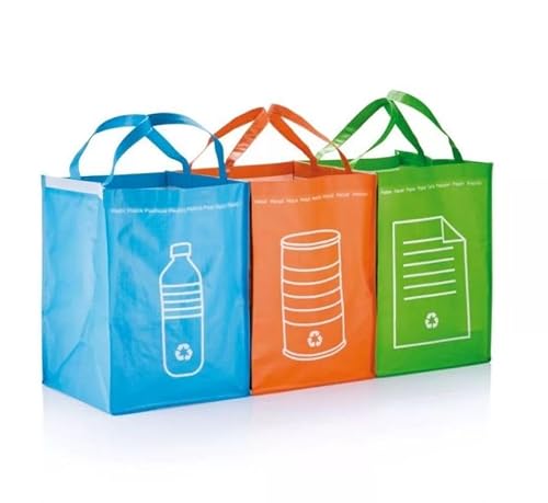 Generisch Mülltrennbeutel-Set aus PP, 3-teilig, Müllbeutel Büro-Mülltonne Generisch Mülltrennbeutel-Set aus PP, 3-teilig, Müllbeutel Büro-Mülltonne von Generisch