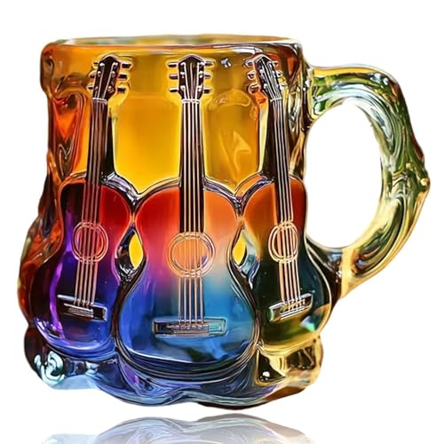 Generisch Music Themed 3D Painted Guitar Coffee Mug | 3D Printed Rainbow Art Guitar Coffee Mug,Exquisite Heat-Resistant Glassware Home Decoration With Creative Design & Modern Style Generisch Music Themed 3D Painted Guitar Coffee Mug | 3D Printed Rainbow Art Guitar Coffee Mug,Exquisite Heat-Resistant Glassware Home Decoration With Creative Design & Modern Style von Generisch