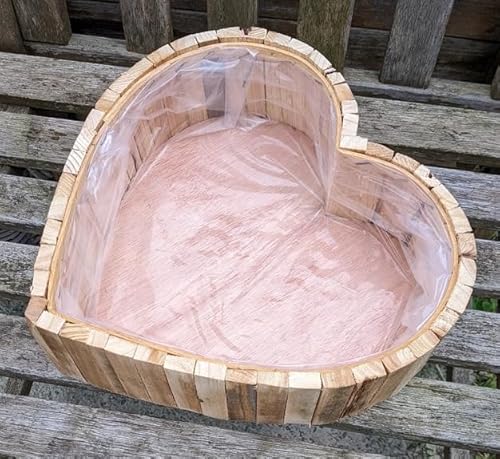 Generisch NEU !! Pflanzkorb in Herzform Breite ca. 32 cm und 10,5 cm hoch aus Holz - Naturprodukt Handarbeit Schale Weidenkorb Pflanzgefäß Blumentopf Natur Deko Garten Grab Trauer Liebe Generisch NEU !! Pflanzkorb in Herzform Breite ca. 32 cm und 10,5 cm hoch aus Holz - Naturprodukt Handarbeit Schale Weidenkorb Pflanzgefäß Blumentopf Natur Deko Garten Grab Trauer Liebe von Generisch