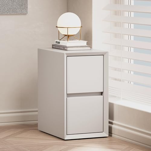 Generisch Nachttisch for Schlafzimmer, Nachtschrank mit Grifflosen Schubladen, Kleine Kommode for Homeoffice, Eingangsbereich, Flur von Generisch