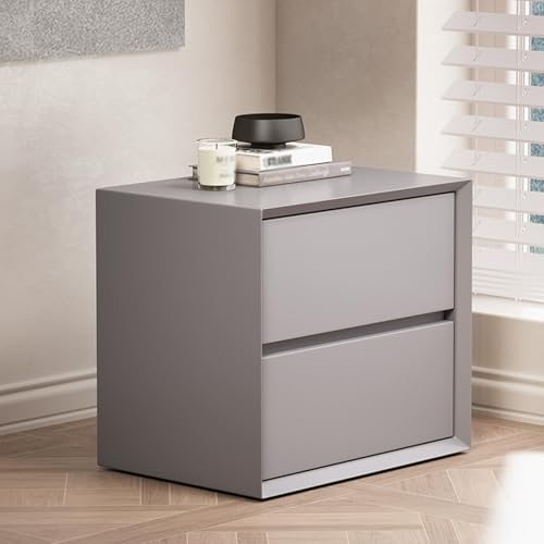 Generisch Nachttisch for Schlafzimmer, Nachtschrank mit Grifflosen Schubladen, Kleine Kommode for Homeoffice, Eingangsbereich, Flur von Generisch