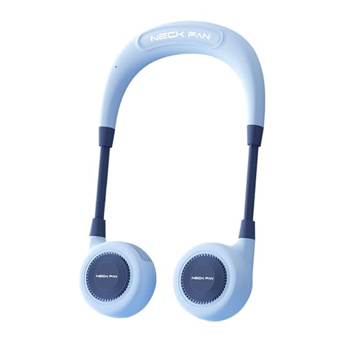 Generisch Nackenkühler - USB Tragbarer Tragbarer Ventilator Ohne Rotor Zum Umhängen,Verstellbare Kühlung Für Outdoor-Aktivitäten Reisen Und Pendeln von Generisch