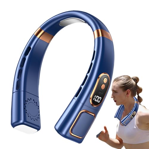 Generisch Nackenventilator Für Kalte Luft - Kompakter USB-Ladeventilator,Tragbarer Halsventilator Mit 5 Geschwindigkeiten Für Outdoor Sport Reisen Camping Auto von Generisch